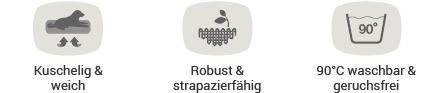kuschelig & weich, robust & strapazierfähig, hygienisch & geruchsfrei - HOUND & NATURE