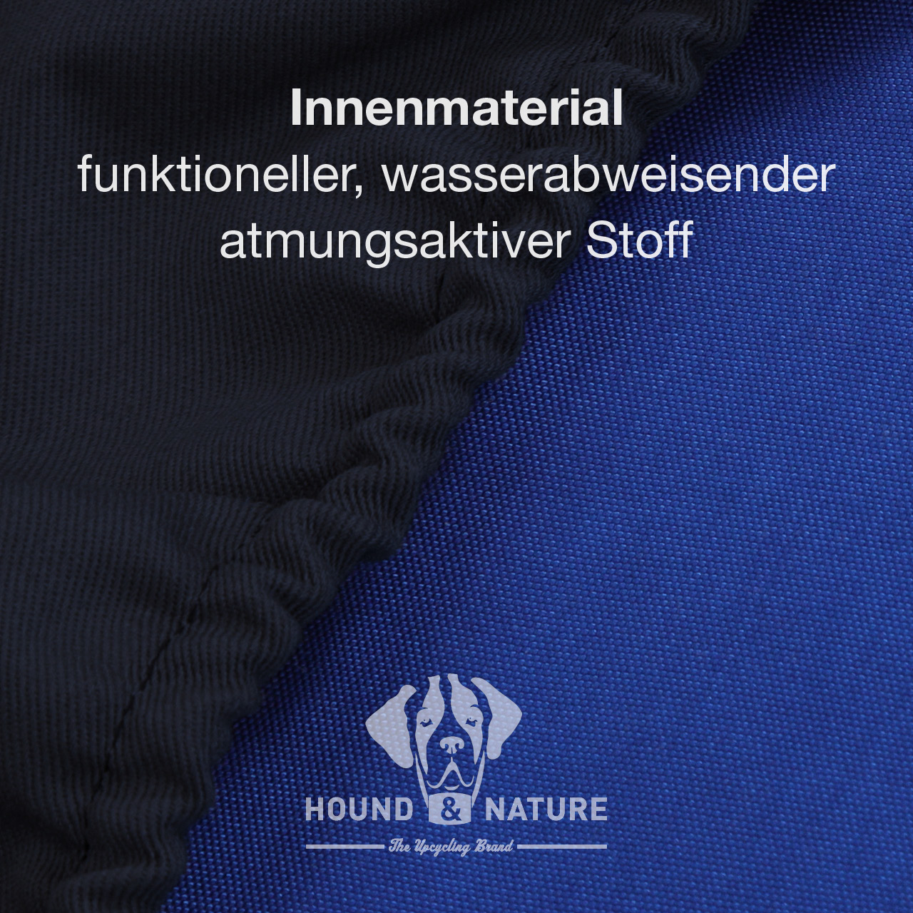 Wasserdichter Baumwoll-Überzug für Einlegekissen dunkelblau | M