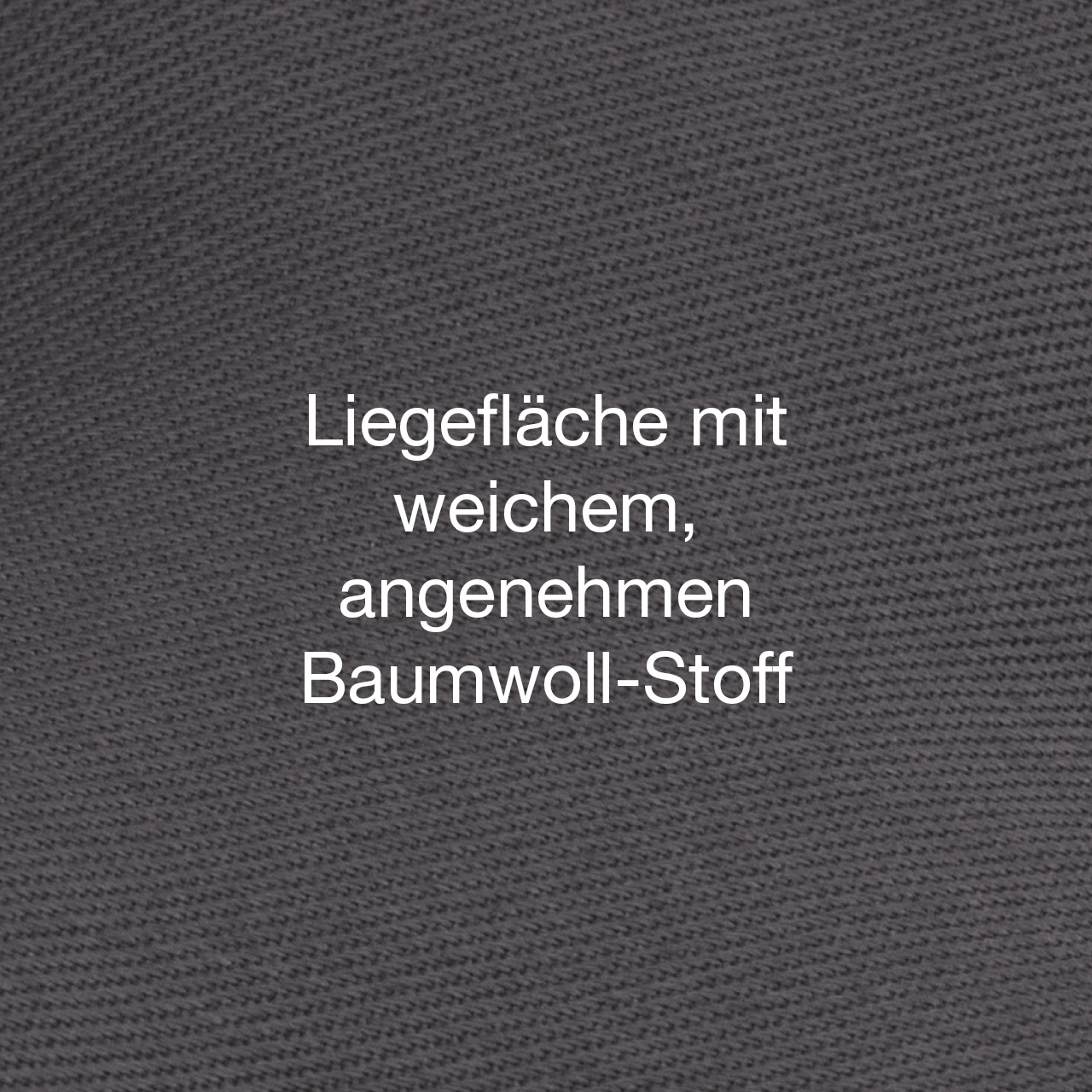 Öko-Hundebett St. Moritz grau mit weicher Liegefläche aus angenehmen. robusten Baumwollstoff