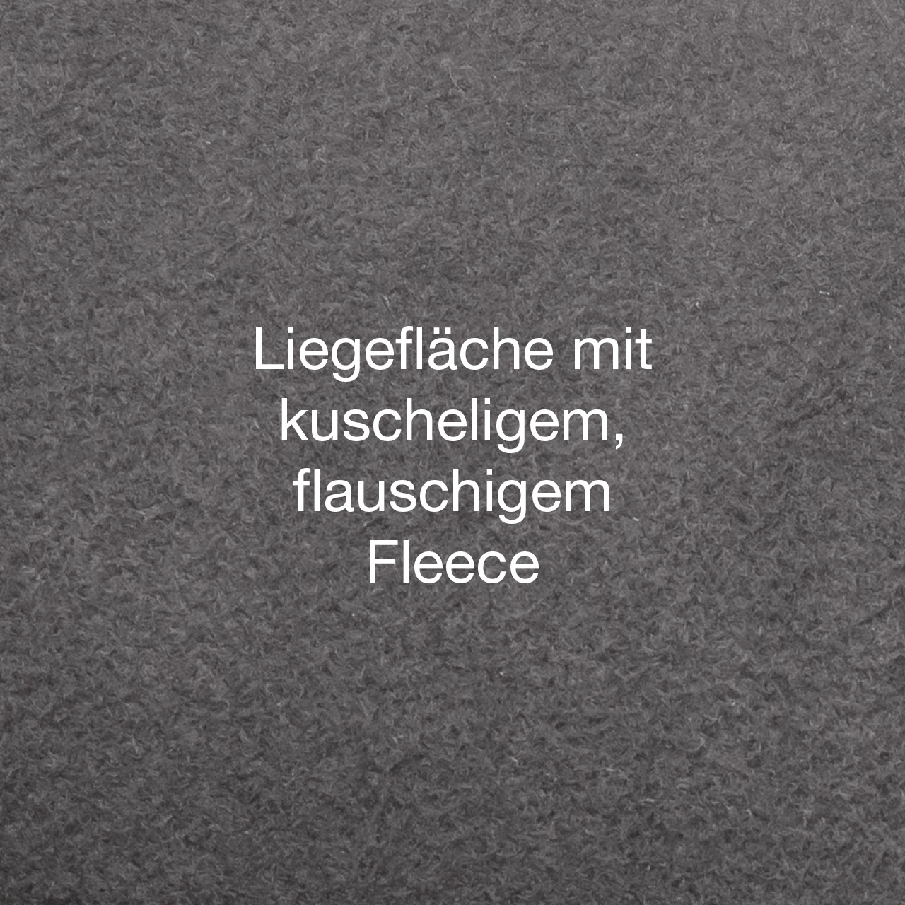 Bett Zürich grau, waschbar, Wendekissen Liegefläche mit kuscheligem, flauschigen Fleece