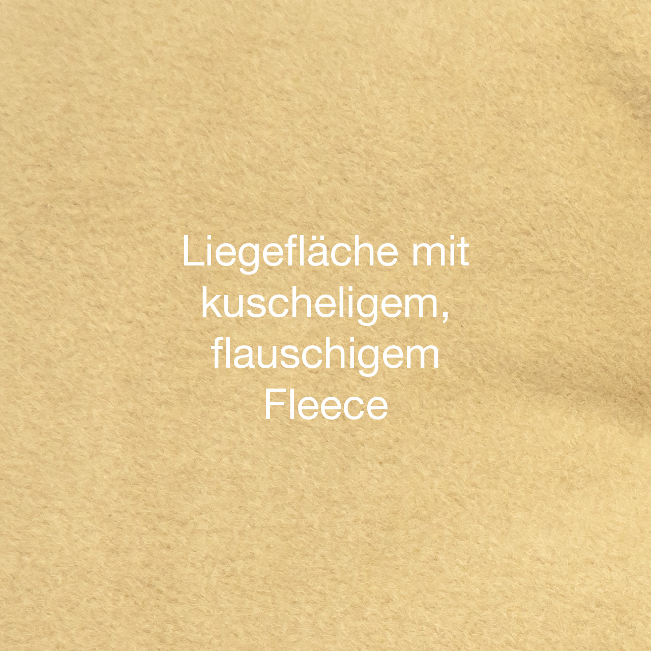 Bett Zürich beige, waschbar, Wendekissen Liegefläche mit kuscheligem, flauschigen Fleece