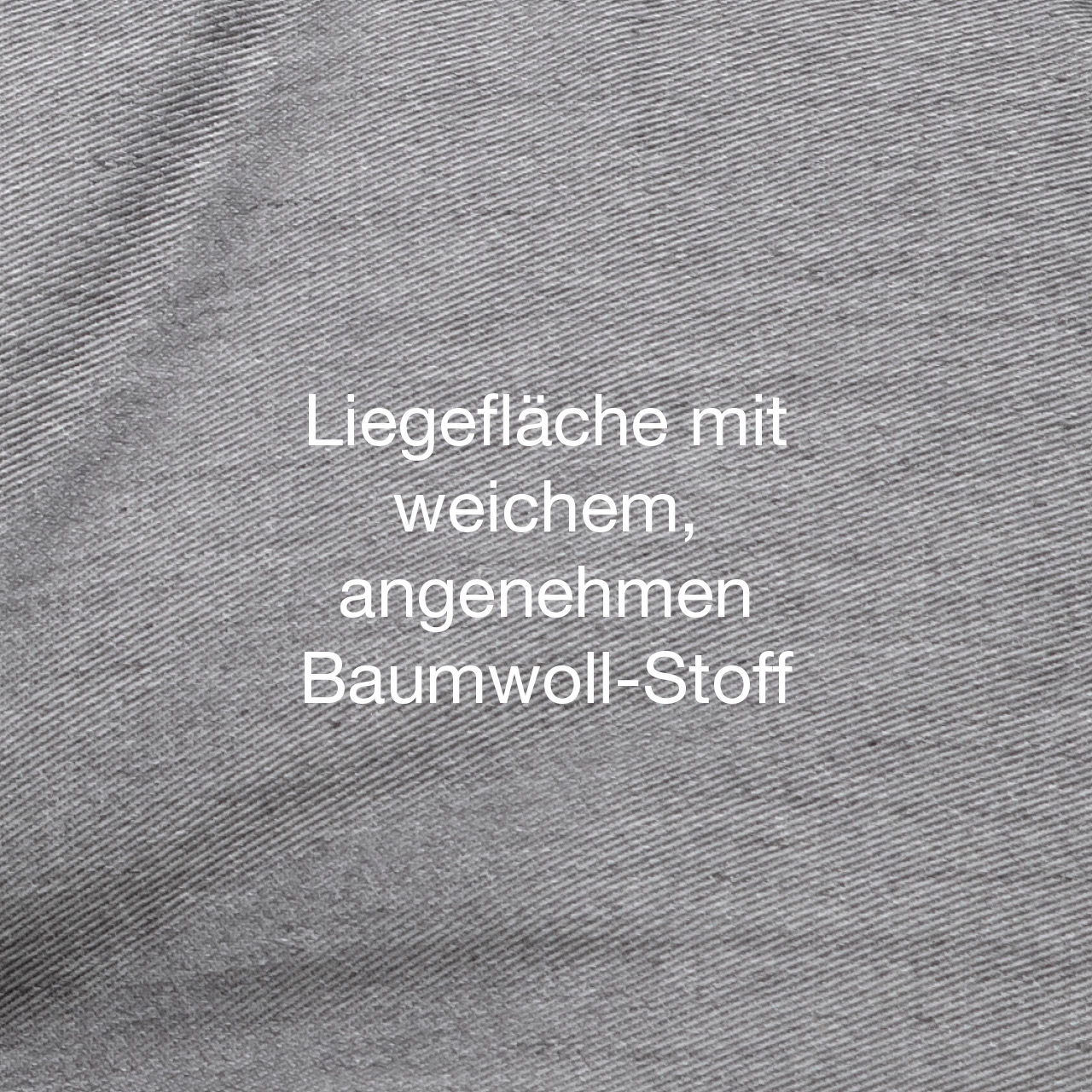 Öko-Hundebett St. Moritz hellgrau mit weicher Liegefläche aus angenehmen. robusten Baumwollstoff