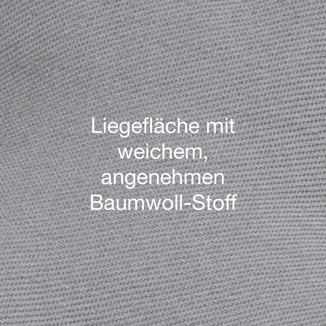 Öko-Hundebett St. Moritz hellgrau mit weicher Liegefläche aus angenehmen. robusten Baumwollstoff