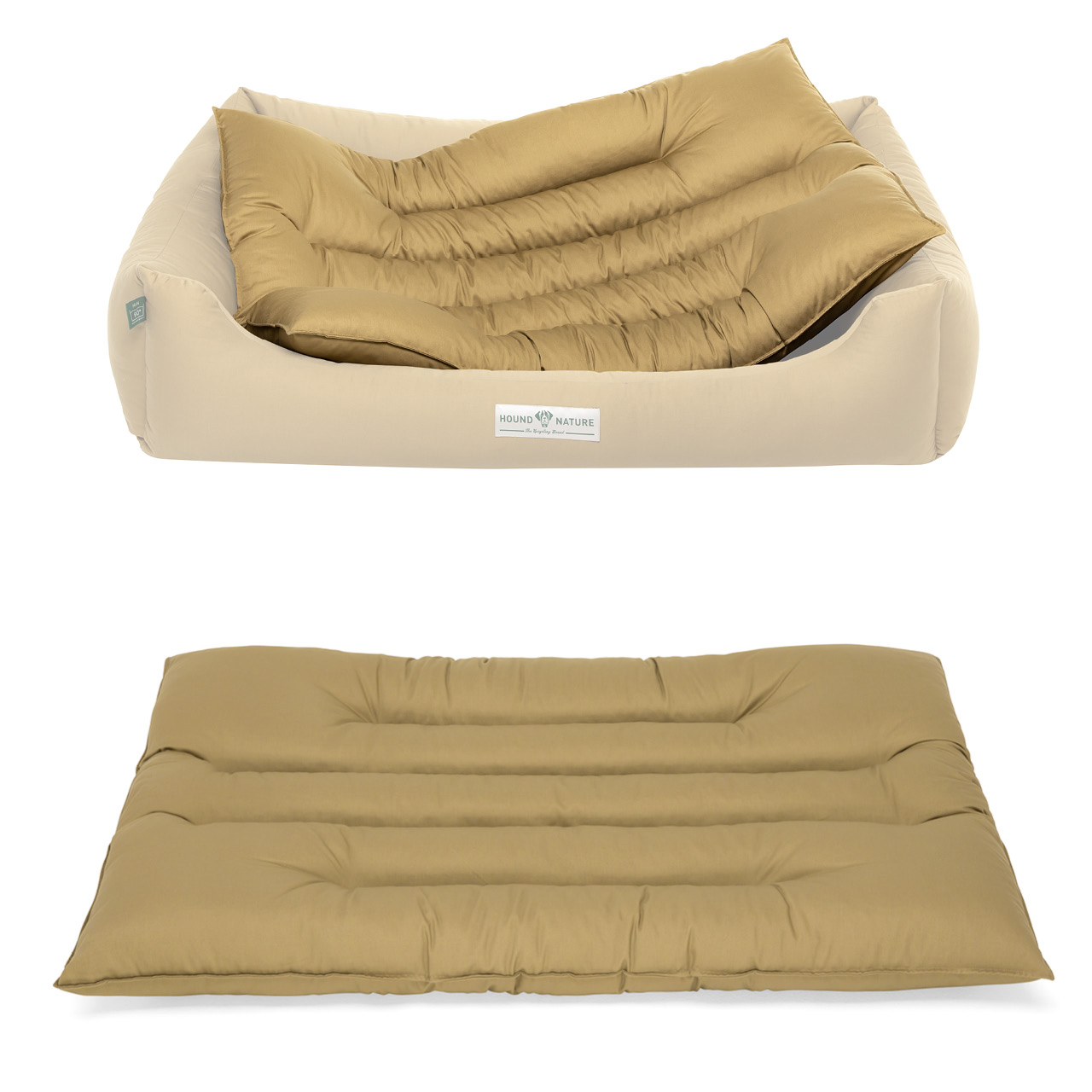Einlege-Wendekissen Bern (Baumwolle) für Hundebetten, beige, weich / soft - HOUND & NATURE