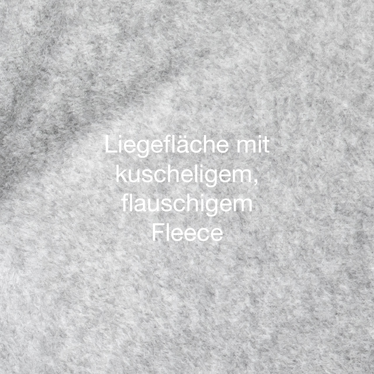 Bett Zürich hellgrau, waschbar, Wendekissen Liegefläche mit kuscheligem, flauschigen Fleece